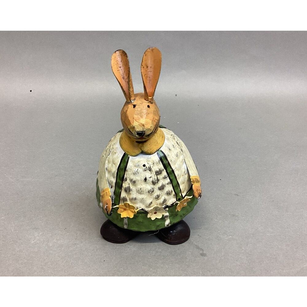 Vintage Bobble Head Spring Loaded Easter Bunny Rabbit Figurine